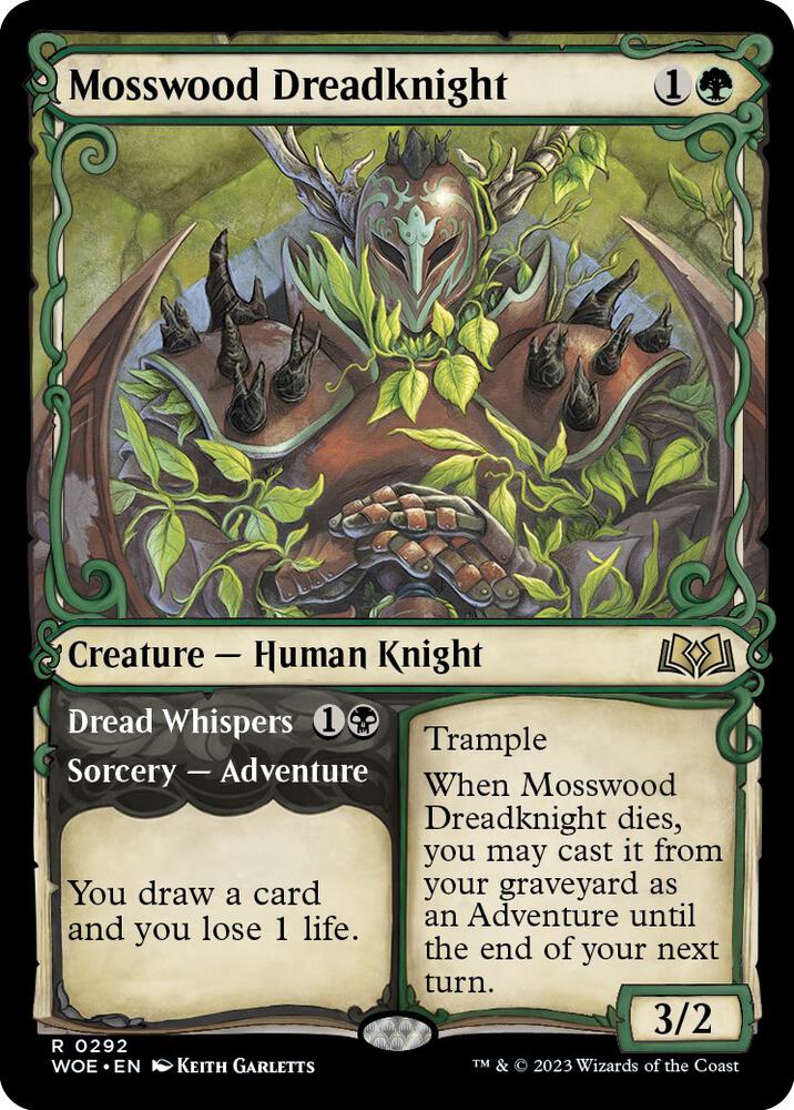 Mosswood Dreadknight // Dread Whispers 292 (Wilds of Eldraine) 