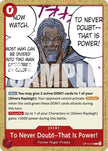 To Never Doubt-- That Is Power! OP12-016 (Legacy of the Master) 