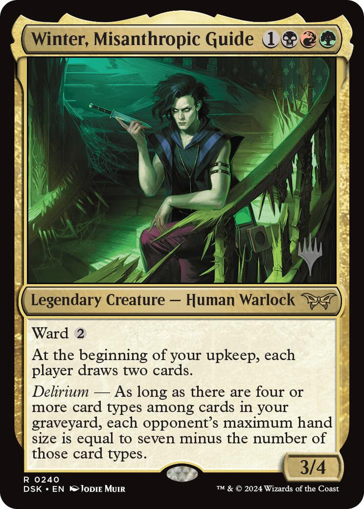 Winter, Misanthropic Guide (Promo Pack) [Duskmourn: House of Horror Promos]