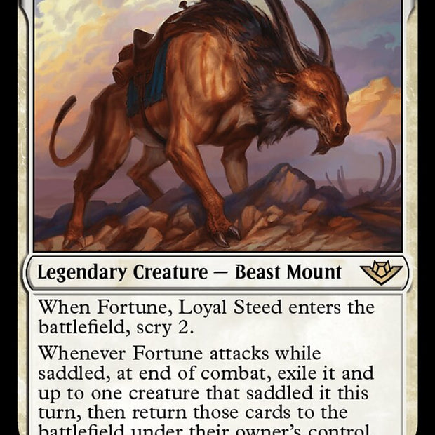 Fortune, Loyal Steed 12/286 (Outlaws of Thunder Junction)  - Foil