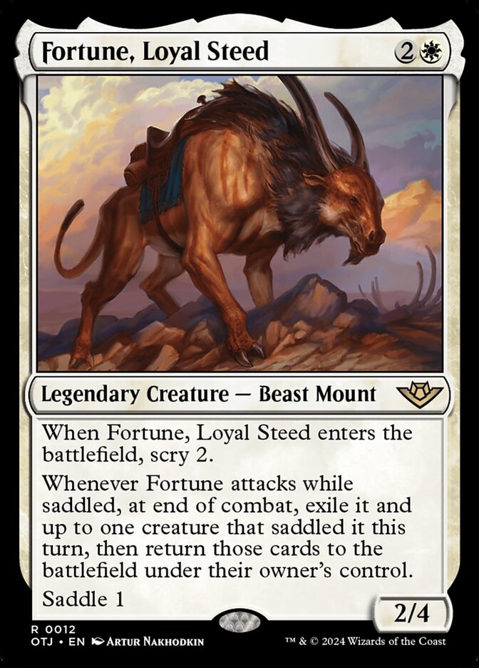Fortune, Loyal Steed 12/286 (Outlaws of Thunder Junction)  - Foil
