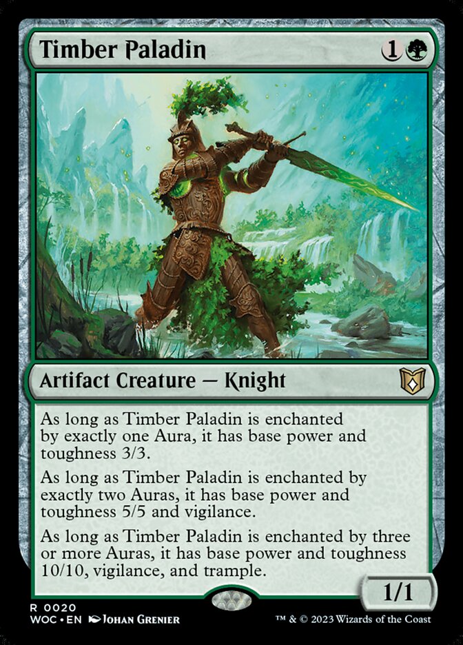 Timber Paladin 20/173 (Commander: Wilds of Eldraine) 