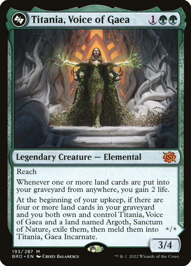 Titania, Voice of Gaea 193/287 (The Brothers' War) 