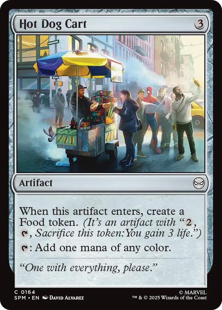 Hot Dog Cart 164/198 (Marvel's Spider-Man)  - Foil