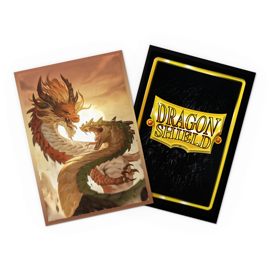 Dragon Shield: Japanese Size 60ct Art Sleeves - Wood Snake 2025 (Dual Matte)