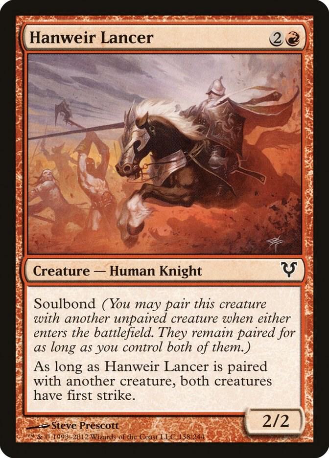 Hanweir Lancer 138 (Avacyn Restored)  - Foil
