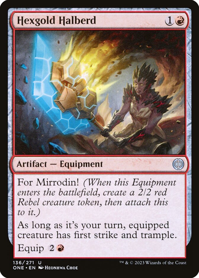 Hexgold Halberd 136/271 (Phyrexia: All Will Be One) 