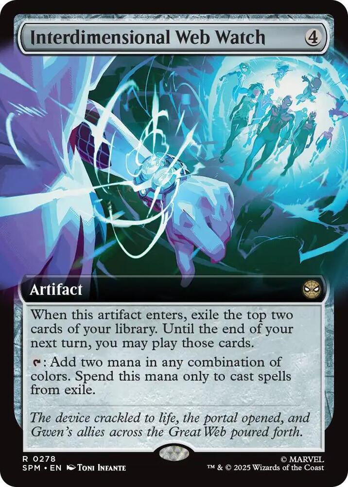 Interdimensional Web Watch 278 (Marvel's Spider-Man)  - Extended Art Foil