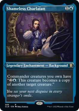 Shameless Charlatan Foil Etched 488 (Commander Legends: Battle for Baldur's Gate)  - Foil