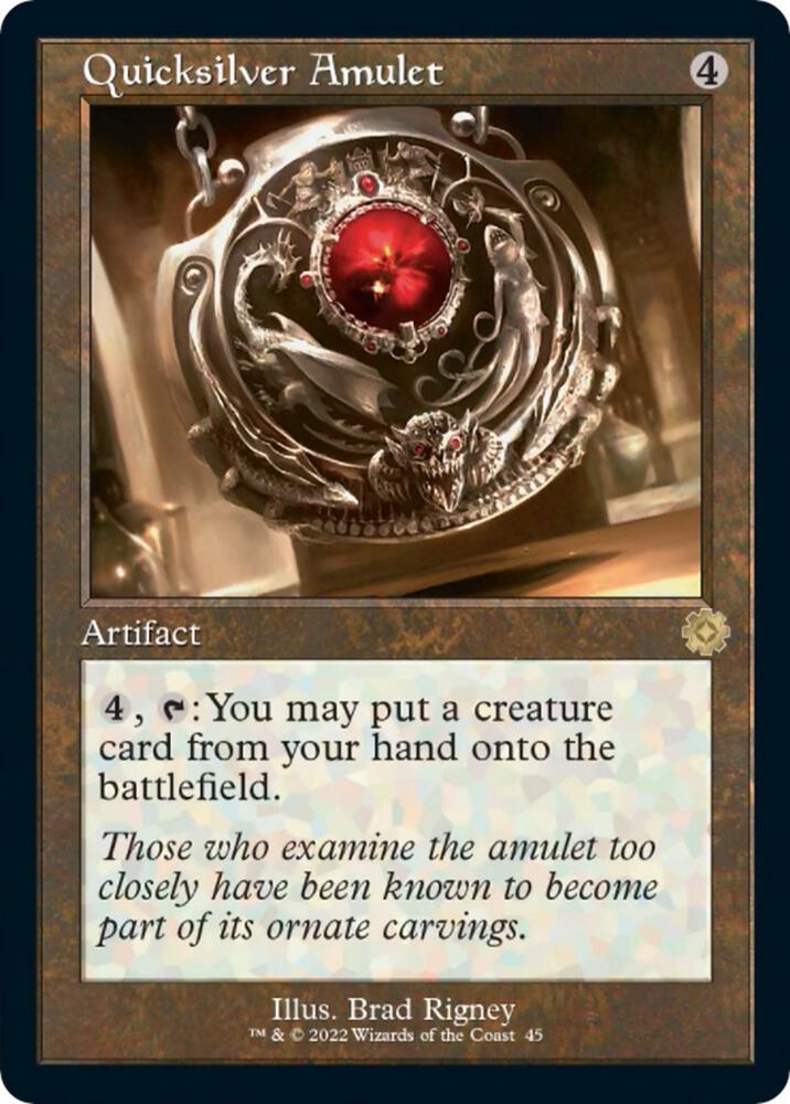 Quicksilver Amulet 45/63 (The Brothers' War: Retro Frame Artifacts) 