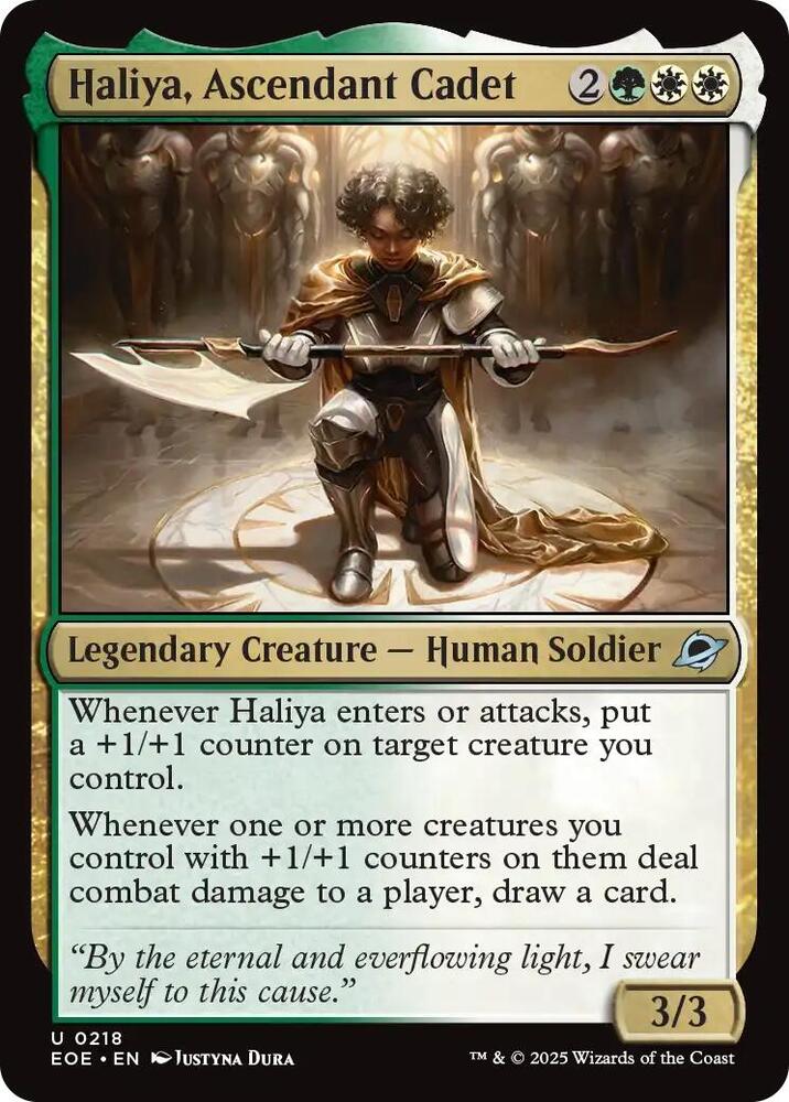 Haliya, Ascendant Cadet 218/276 (Edge of Eternities) 