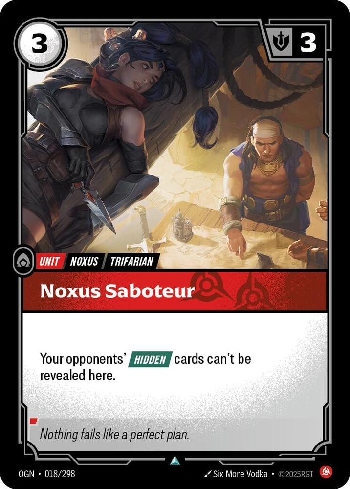 Noxus Saboteur 18/298 (Origins)  - Foil