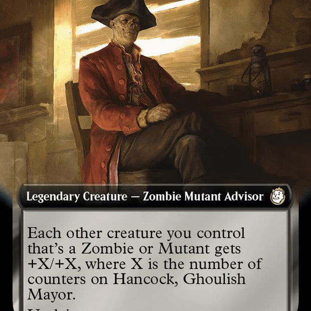 Hancock, Ghoulish Mayor 910/326 (Universes Beyond: Fallout)  - Extended Art Surge Foil