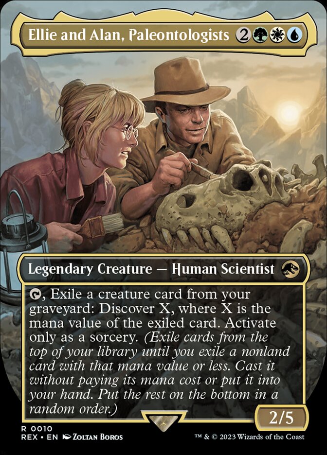 Ellie and Alan, Paleontologists 10 (Universes Beyond: Jurassic World Collection)  - Borderless Foil