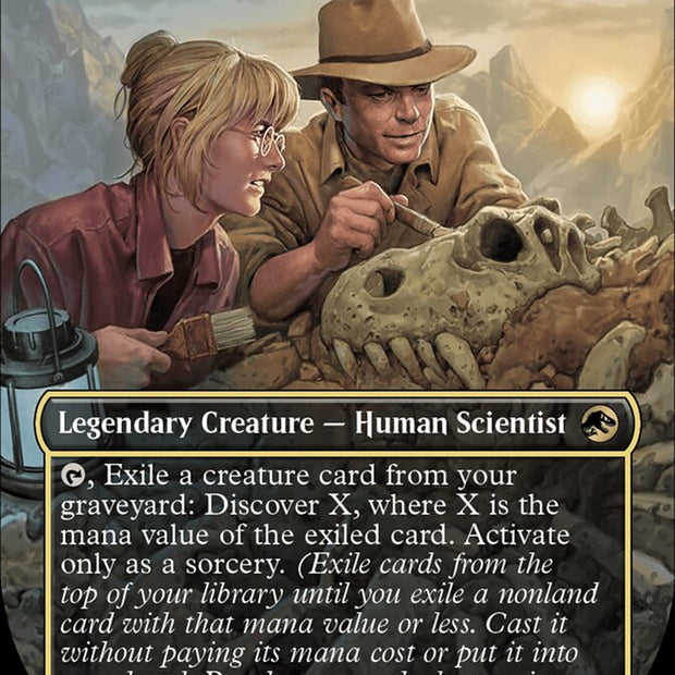 Ellie and Alan, Paleontologists 10 (Universes Beyond: Jurassic World Collection)  - Borderless Foil