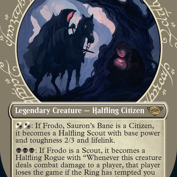 Frodo, Sauron's Bane 304/281 (Universes Beyond: The Lord of the Rings: Tales of Middle-earth)  - Showcase Foil