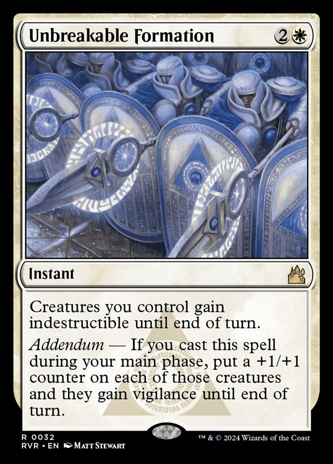 Unbreakable Formation 32/291 (Ravnica Remastered)  - Foil