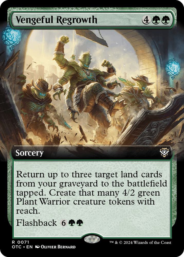Vengeful Regrowth 71/342 (Commander: Outlaws of Thunder Junction)  - Extended Art