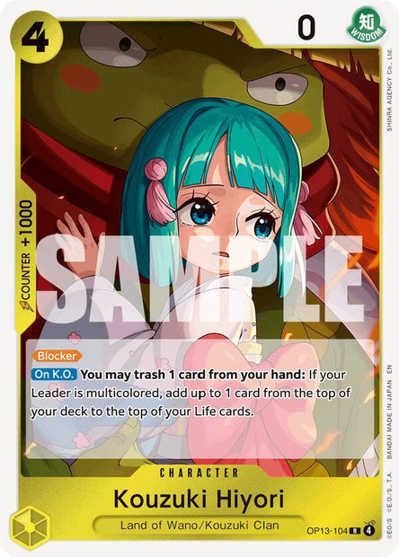 Kouzuki Hiyori OP13-104 (Carrying On His Will)  - Foil