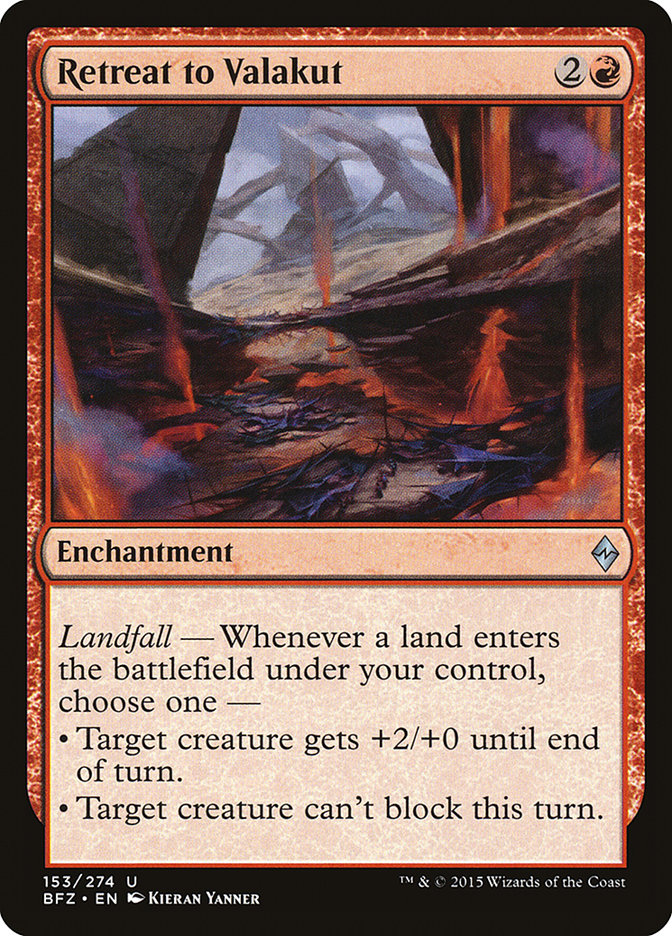 Retreat to Valakut 153/274 (Battle for Zendikar) 