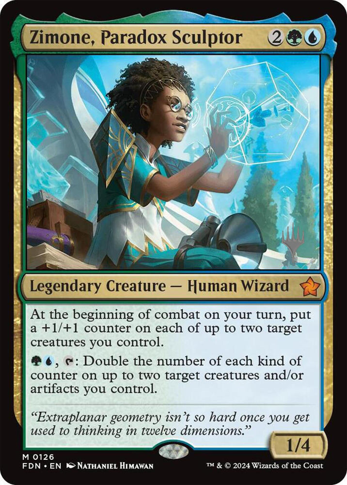 Zimone, Paradox Sculptor (Promo Pack) [Foundations Promos]
