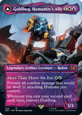 Goldbug Humanitys Ally Shattered Glass 25 (Universes Beyond: Transformers) 