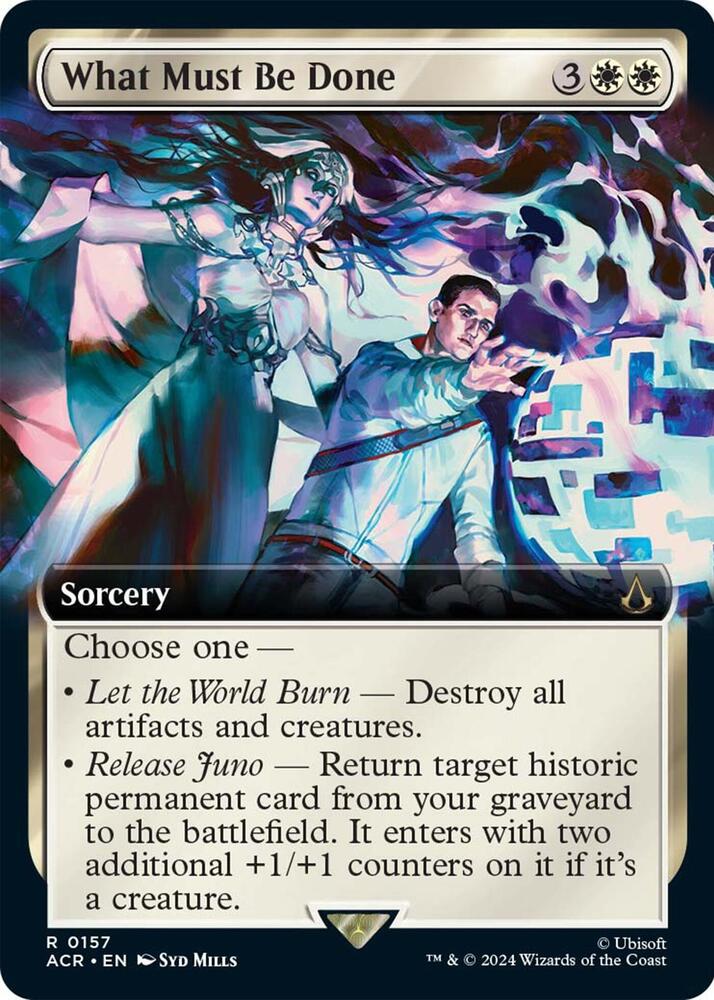 What Must Be Done 157/110 (Universes Beyond: Assassin's Creed)  - Extended Art