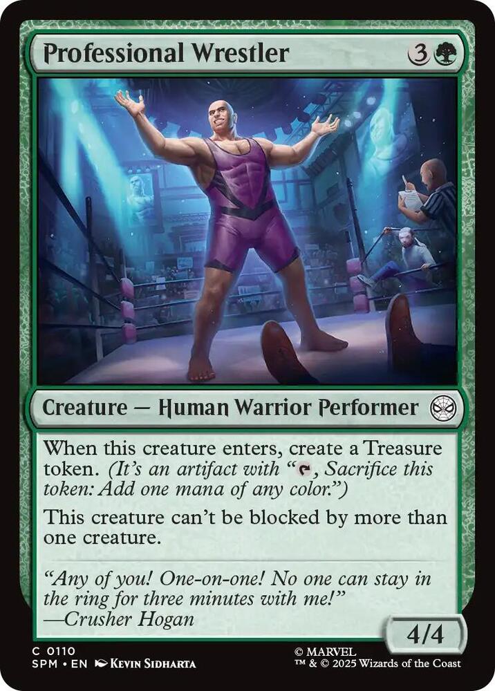 Professional Wrestler 110/198 (Marvel's Spider-Man) 