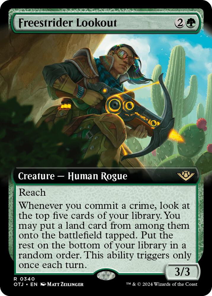 Freestrider Lookout 340/286 (Outlaws of Thunder Junction)  - Extended Art