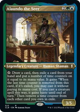 Alaundo the Seer Foil Etched 523 (Commander Legends: Battle for Baldur's Gate)  - Foil