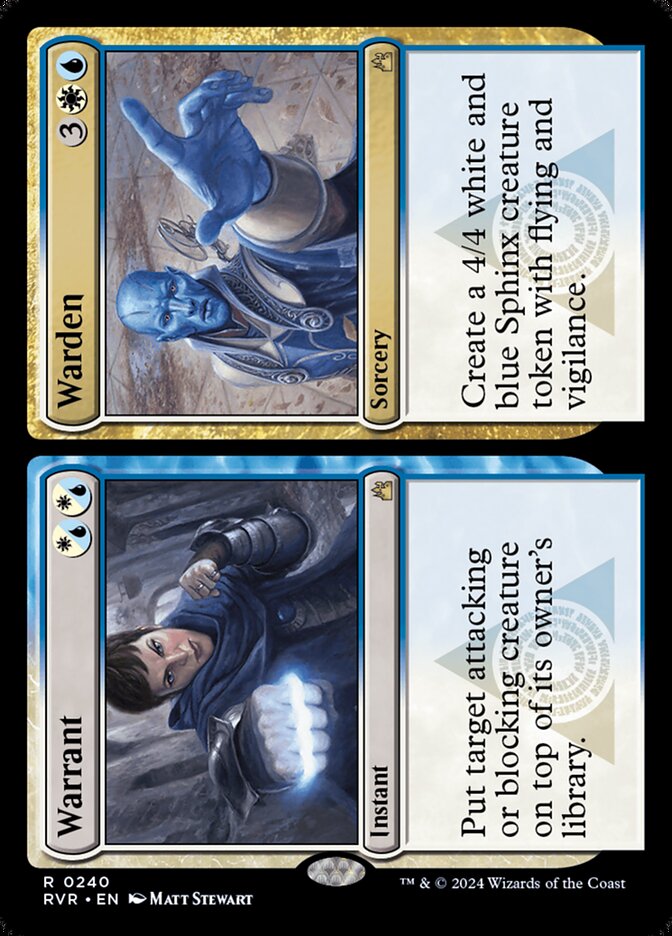 Warrant // Warden 240/291 (Ravnica Remastered) 