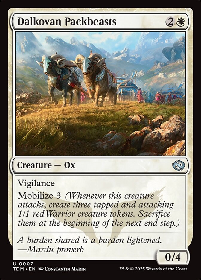 Dalkovan Packbeasts 7/291 (Tarkir: Dragonstorm)  - Foil
