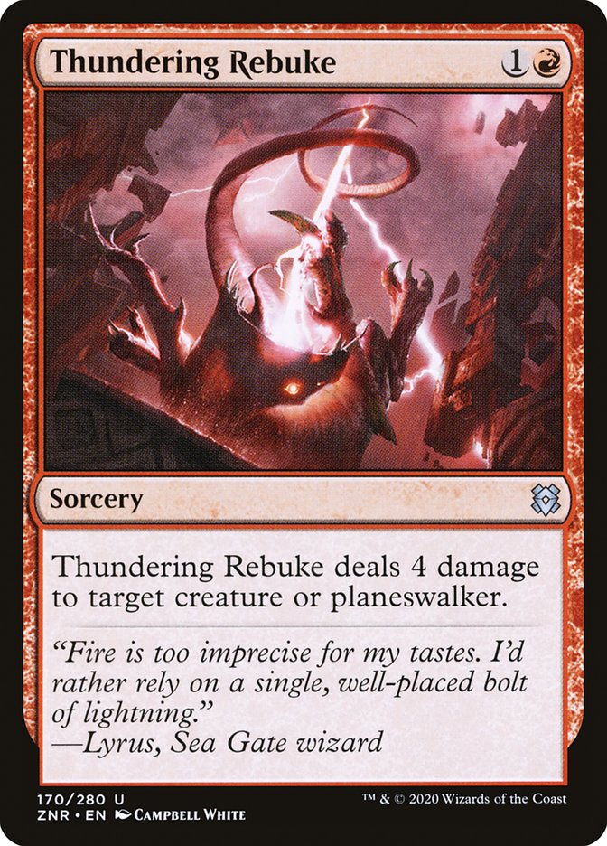 Thundering Rebuke 170 (Zendikar Rising) 
