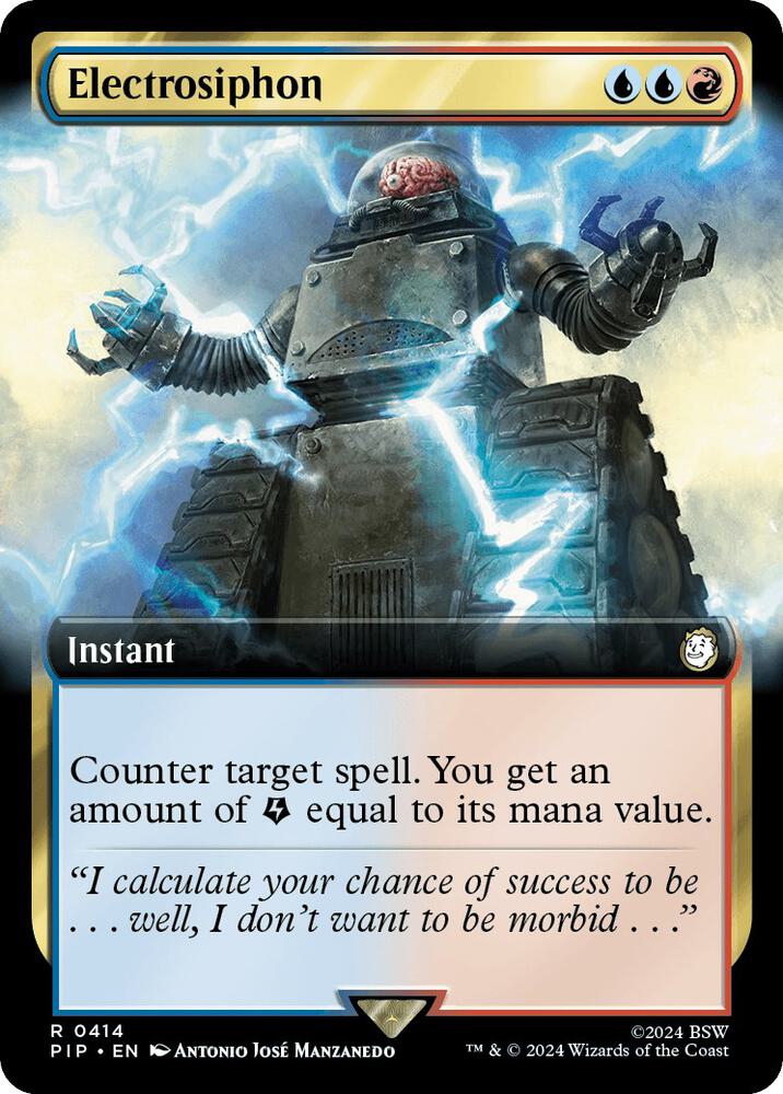 Electrosiphon Extended Art 414 (Universes Beyond: Fallout)  - Foil