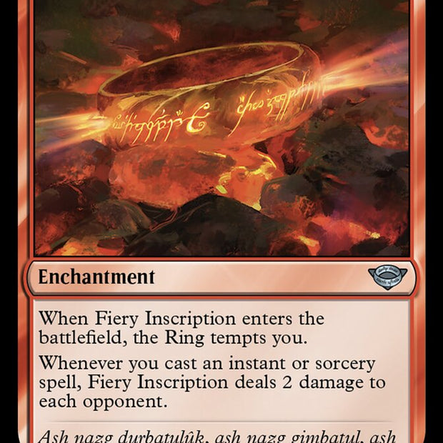 Fiery Inscription 126 (Universes Beyond: The Lord of the Rings: Tales of Middle-earth)  - Foil