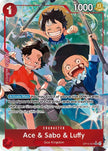 Ace & Sabo & Luffy OP13-007 (Carrying On His Will)  - Alternate Art Foil