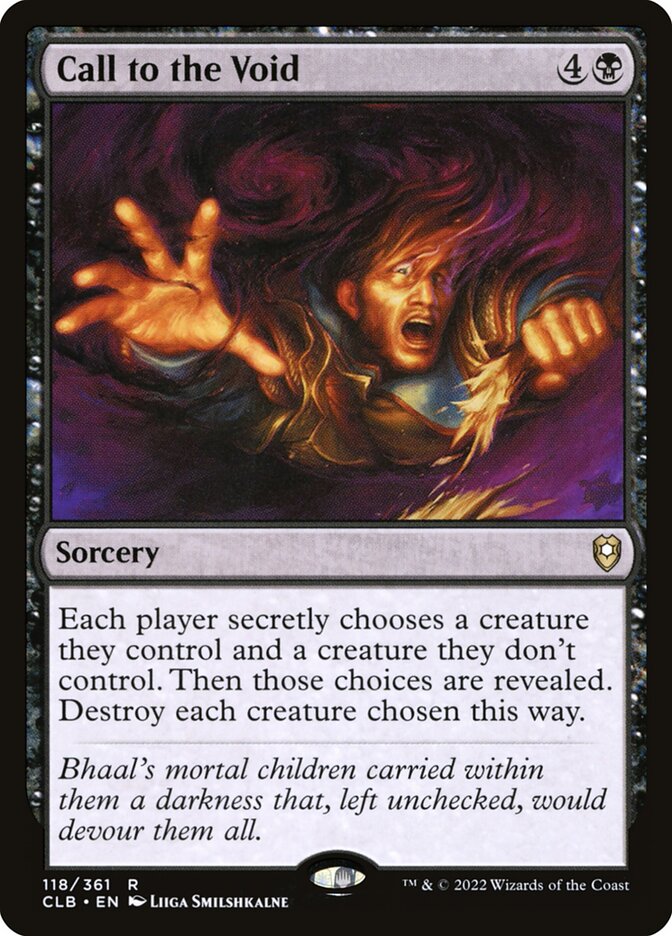 Call to the Void 118/361 (Commander Legends: Battle for Baldur's Gate)  - Foil