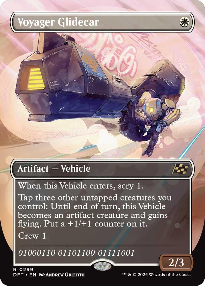 Voyager Glidecar 299 (Aetherdrift)  - Borderless Foil