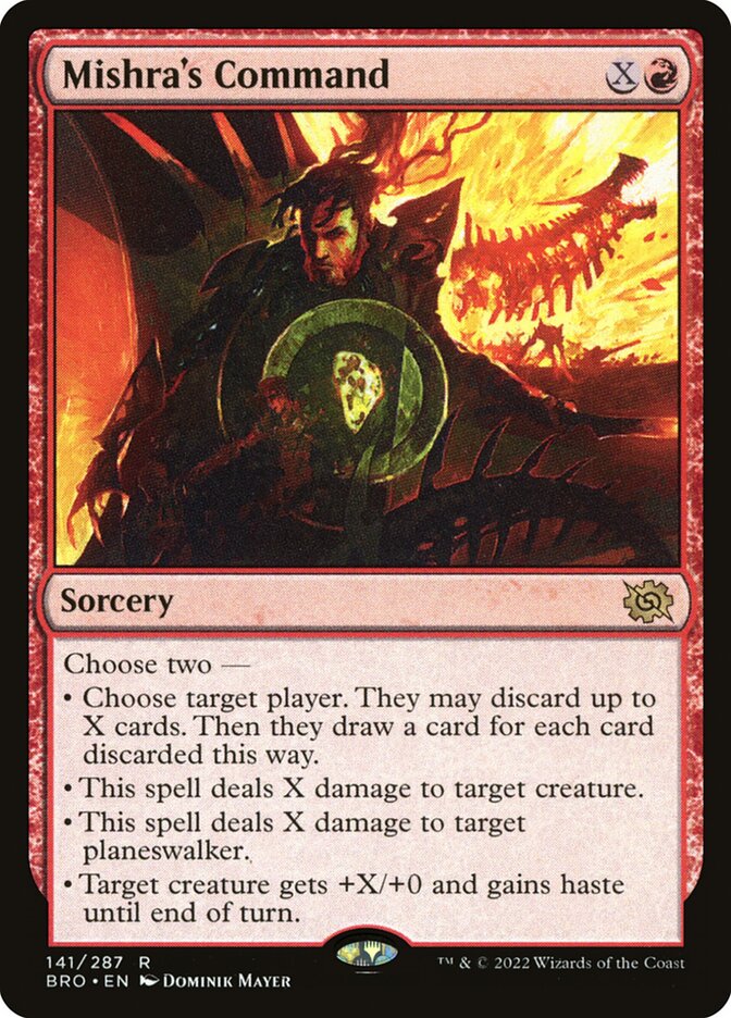 Mishra's Command 141/287 (The Brothers' War)  - Foil