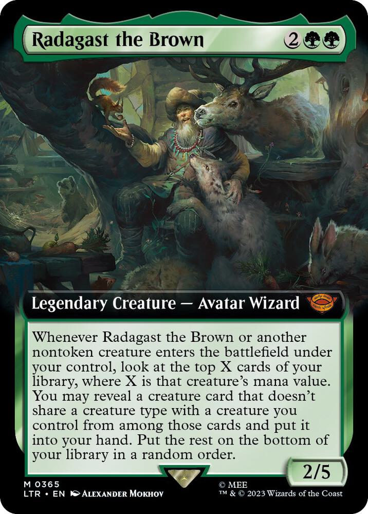 Radagast the Brown 365/281 (Universes Beyond: The Lord of the Rings: Tales of Middle-earth)  - Extended Art