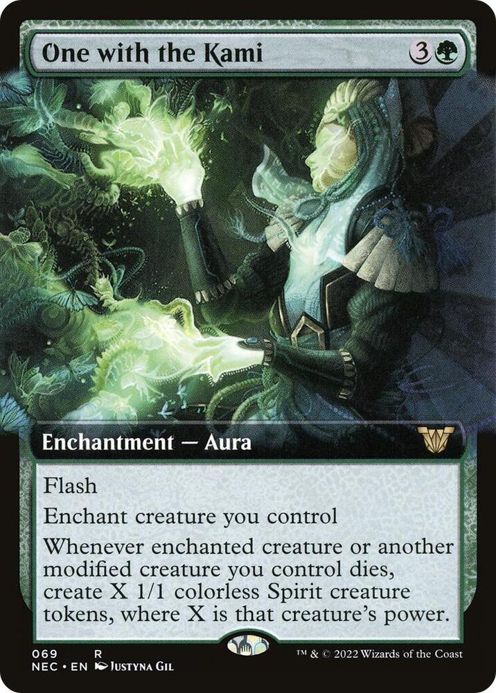 One with the Kami 69 (Commander: Kamigawa: Neon Dynasty)  - Extended Art