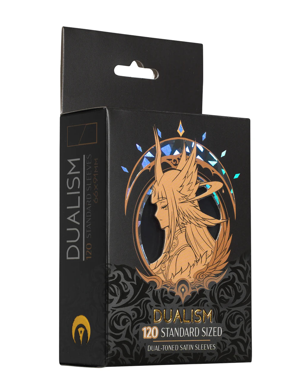 Mana Moon - DUALISM Black/Black Dual-Toned Satin Sleeves (120ct)