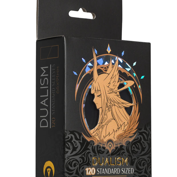 Mana Moon - DUALISM Black/Black Dual-Toned Satin Sleeves (120ct)