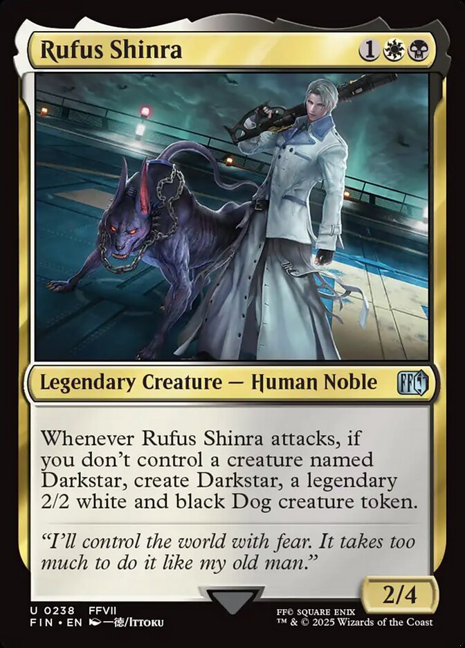 Rufus Shinra 238/309 (FINAL FANTASY)  - Foil