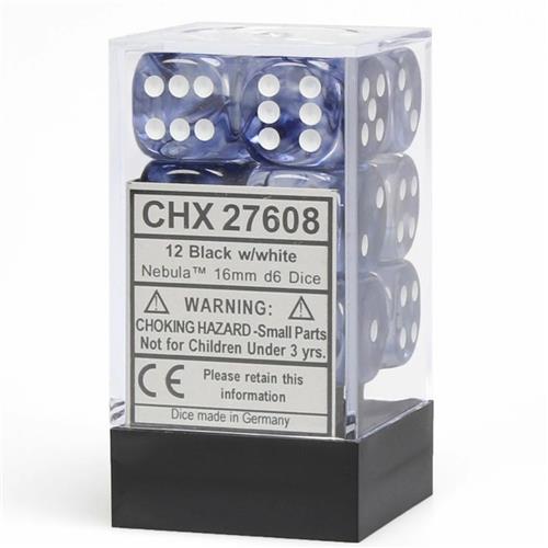 CHX 27608 Nebula 16mm d6 Black/white Block (12)