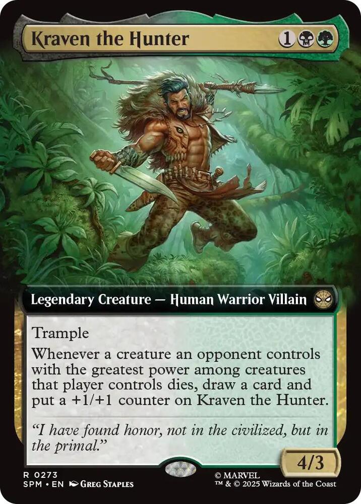 Kraven the Hunter  273/198 (Marvel's Spider-Man)  - Extended Art 