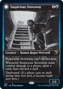 Suspicious Stowaway 80/534 (Innistrad: Double Feature) 