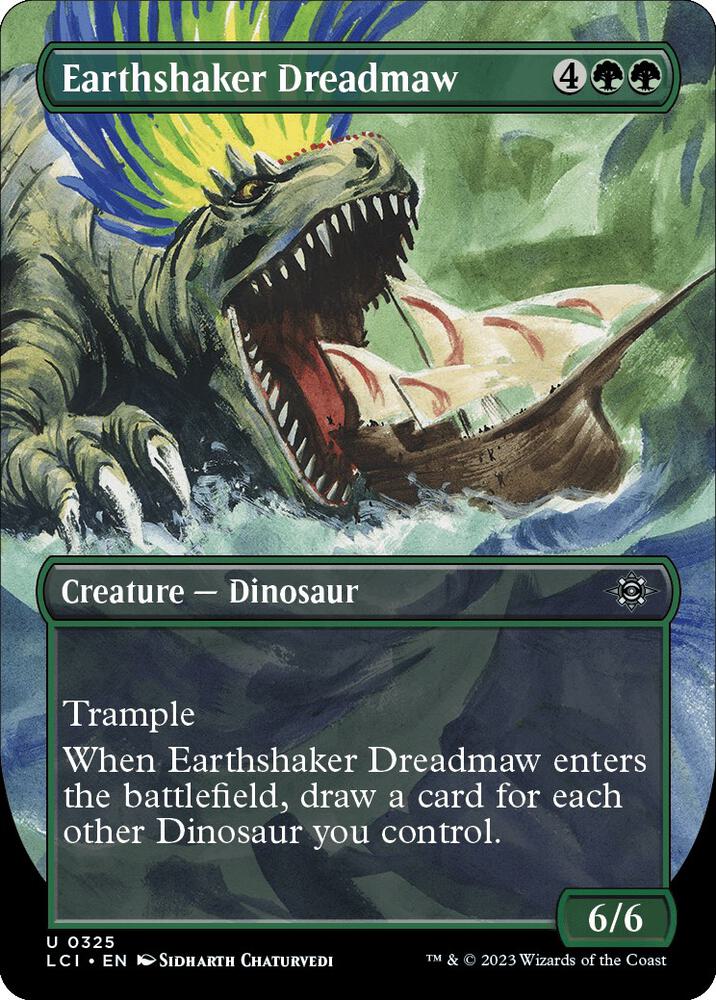 Earthshaker Dreadmaw 325/291 (The Lost Caverns of Ixalan)  - Borderless Foil
