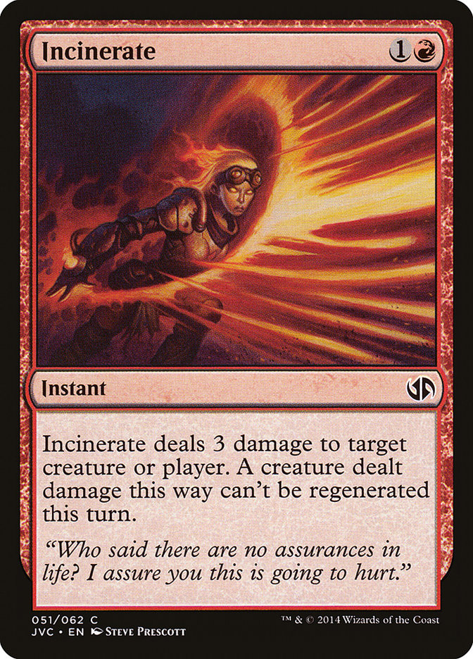 Incinerate 51/62 (Duel Decks: Anthology) 