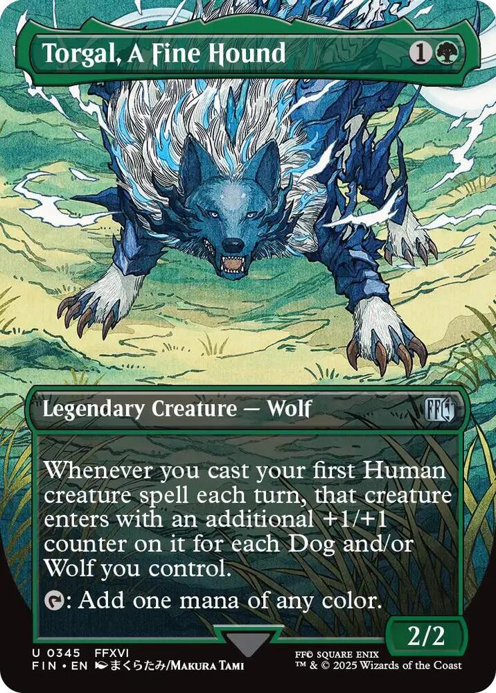 Torgal, A Fine Hound 345 (FINAL FANTASY)  - Borderless Foil
